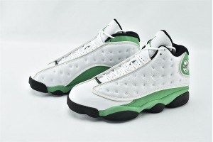 Air Jordan 13 Retro White Lucky Green 414571 113 Womens And Mens Shoes  